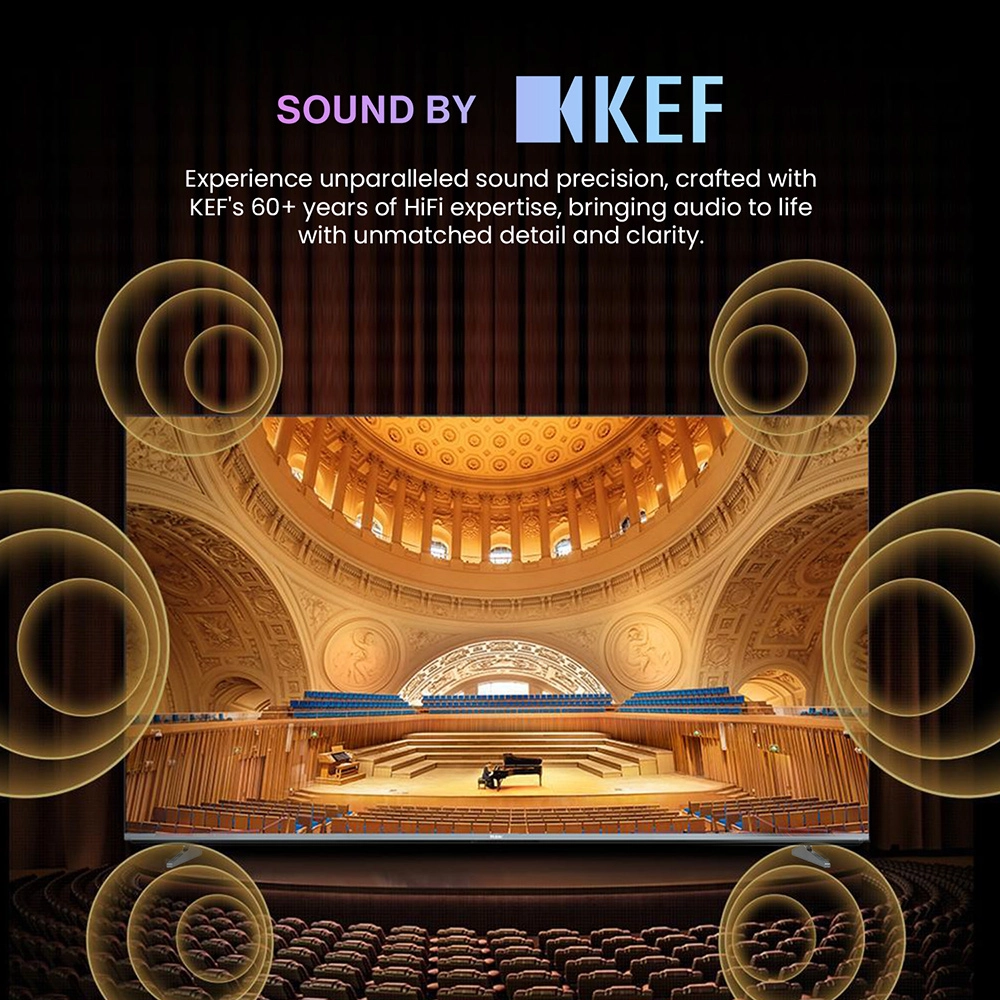 Haier M80F Mini LED 140cm (55) Google TV | Sound By KEF